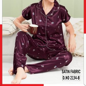 Valentine Satin Pjs Med