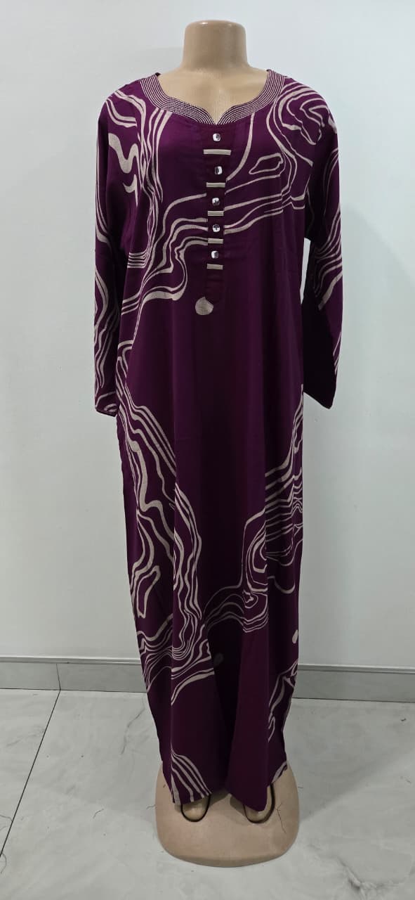 Viscose Kaftan XL Long Sleeve